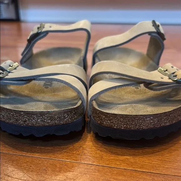 Birkenstock Women's Franca Beige Double Strap Sandals - Picture 7 of 9